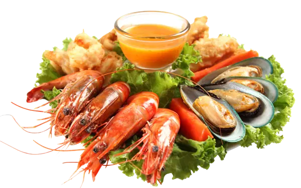 Seafood meal available from The Corner Seafood in Philadelphia